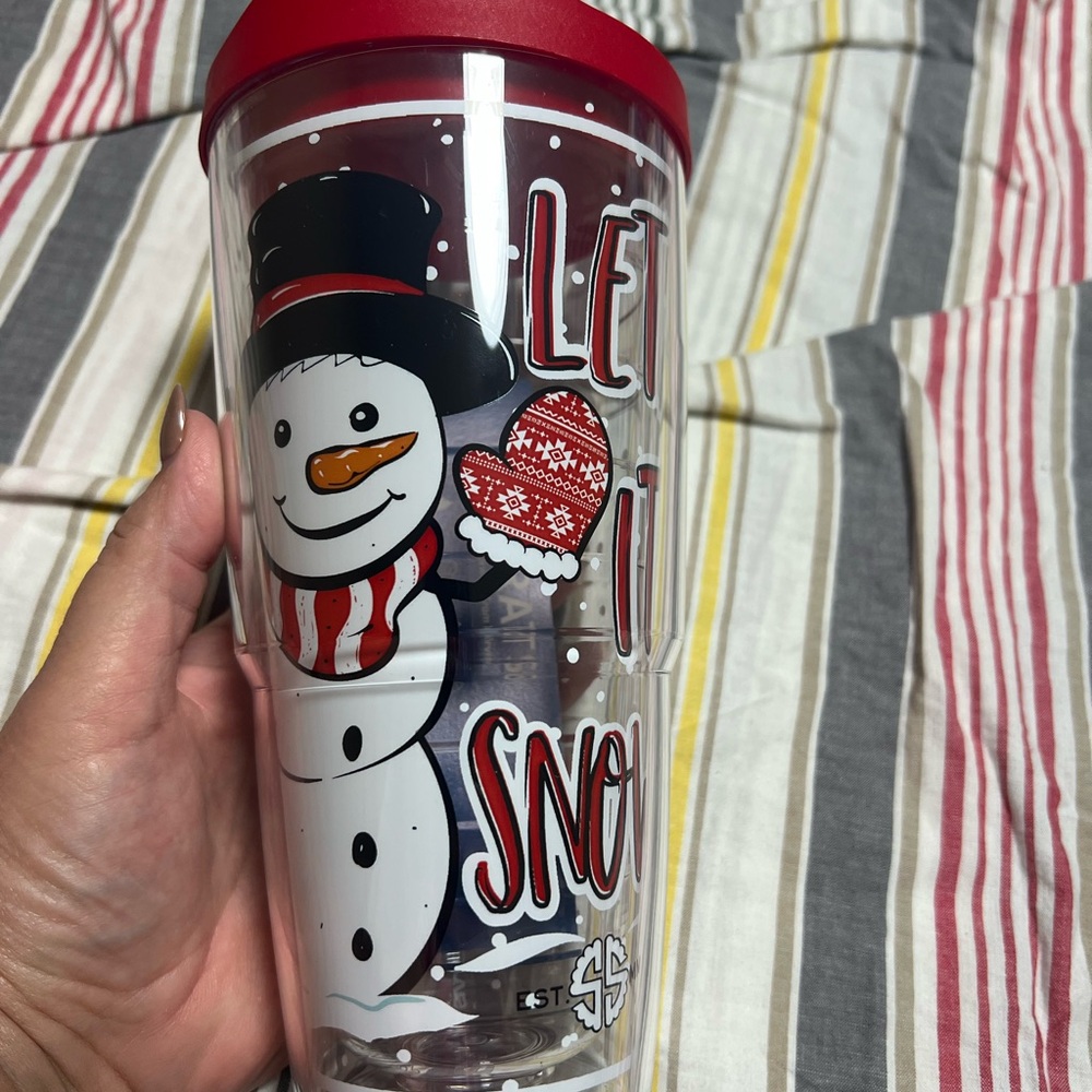 Tervis Clear Tumbler with Blue and Green Logo